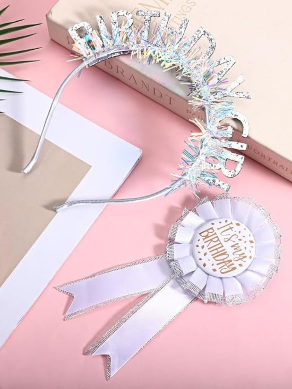✨New Birthday Girl Headband Crown + “It’s My Birthday” Brooch Pin Set🩷